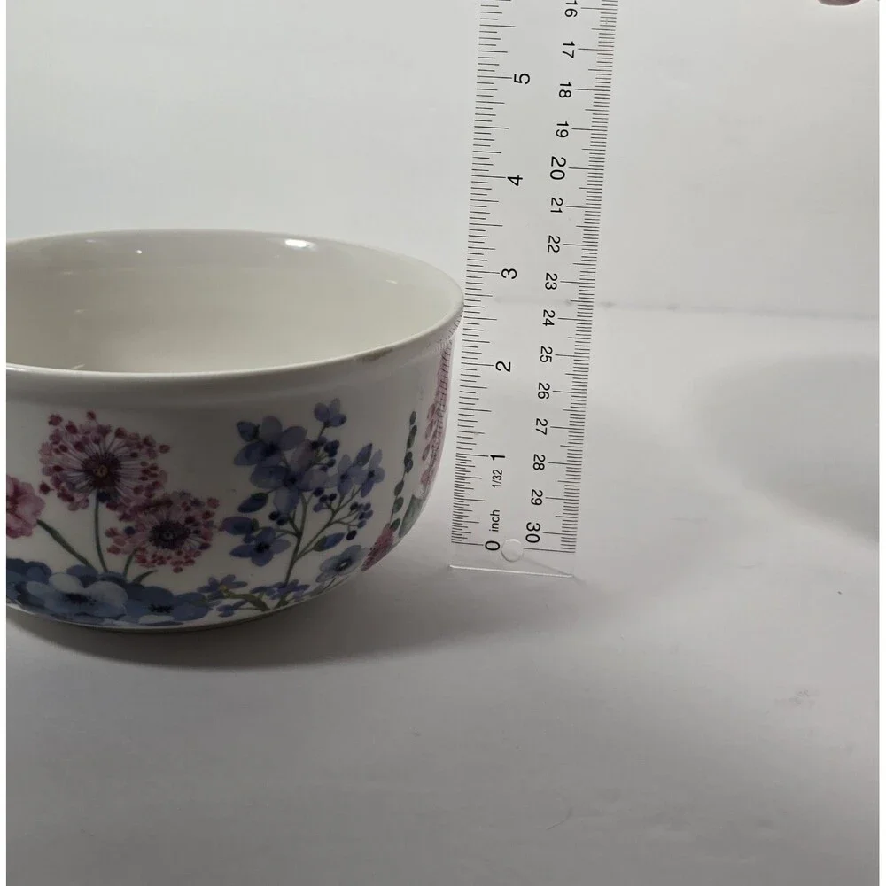 Grace Pantry Floral Porcelain Storage Cereal Soup Bowl Vented Lid